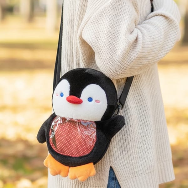 Penguin Plush Sling Bag ( 1pc )