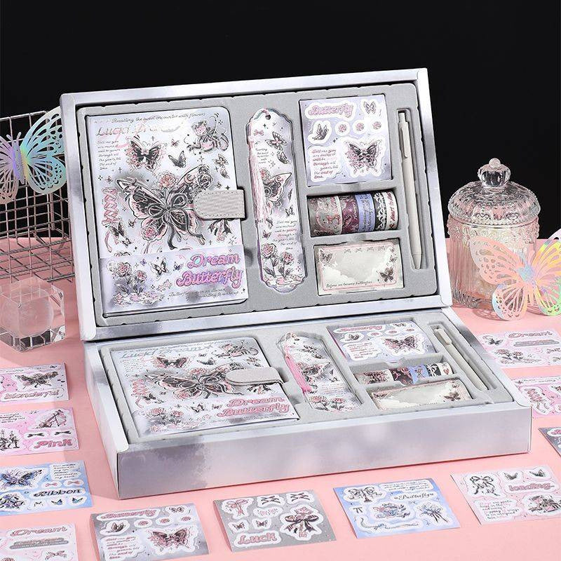 Korean Style Butterfly Journaling Gift Set ( 1set )
