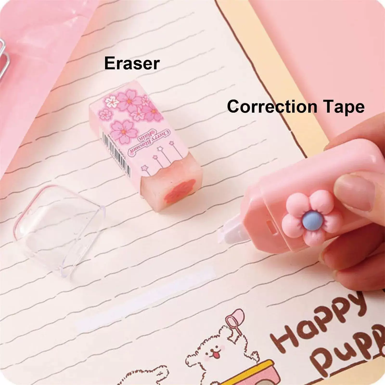 Aesthetic Kawaii Stationery Set 7 in 1 ( 7pcs )