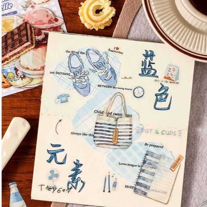 Soft-Style Daily Life Series Stickers for Journaling and Decoration ( 20pcs )