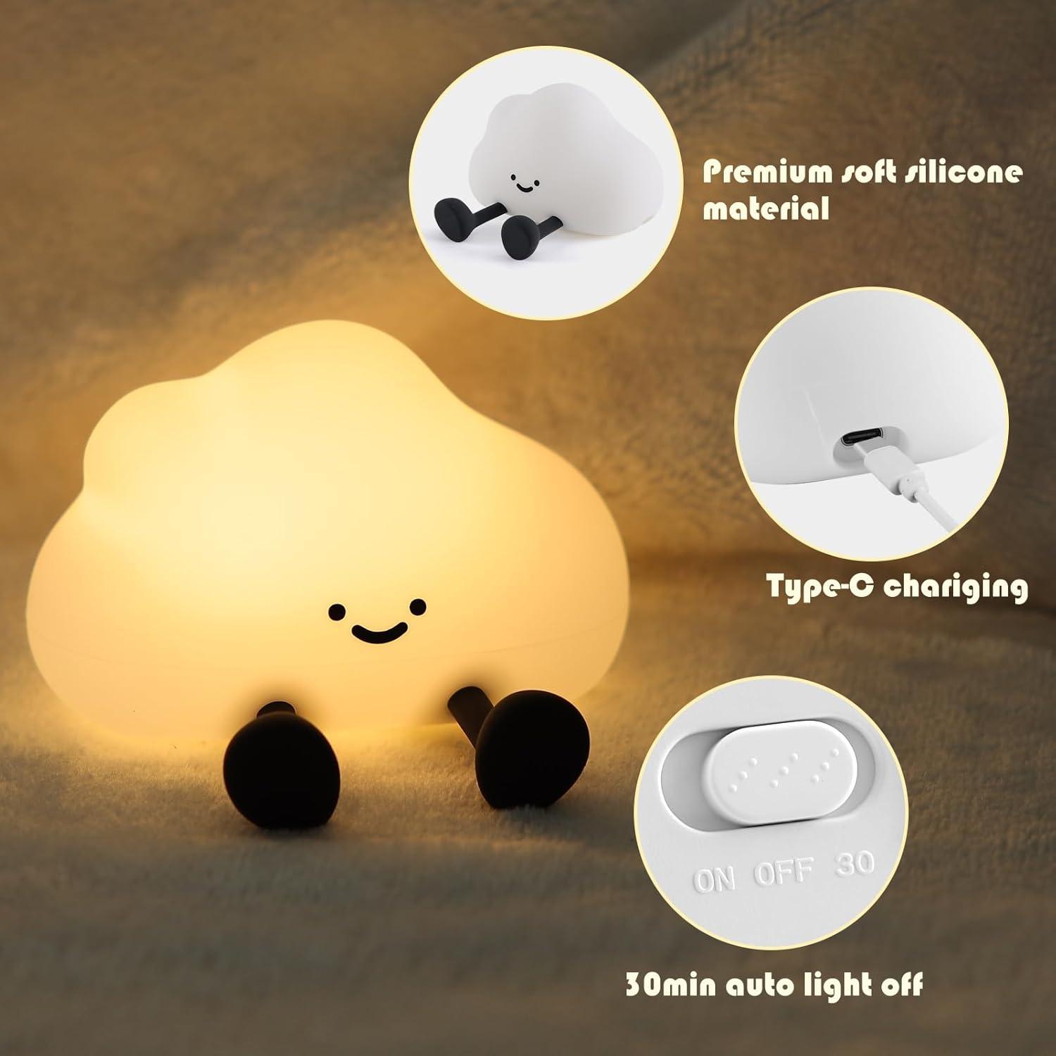 Cloud Silicon Lamp Rechargeable ( 1pc )