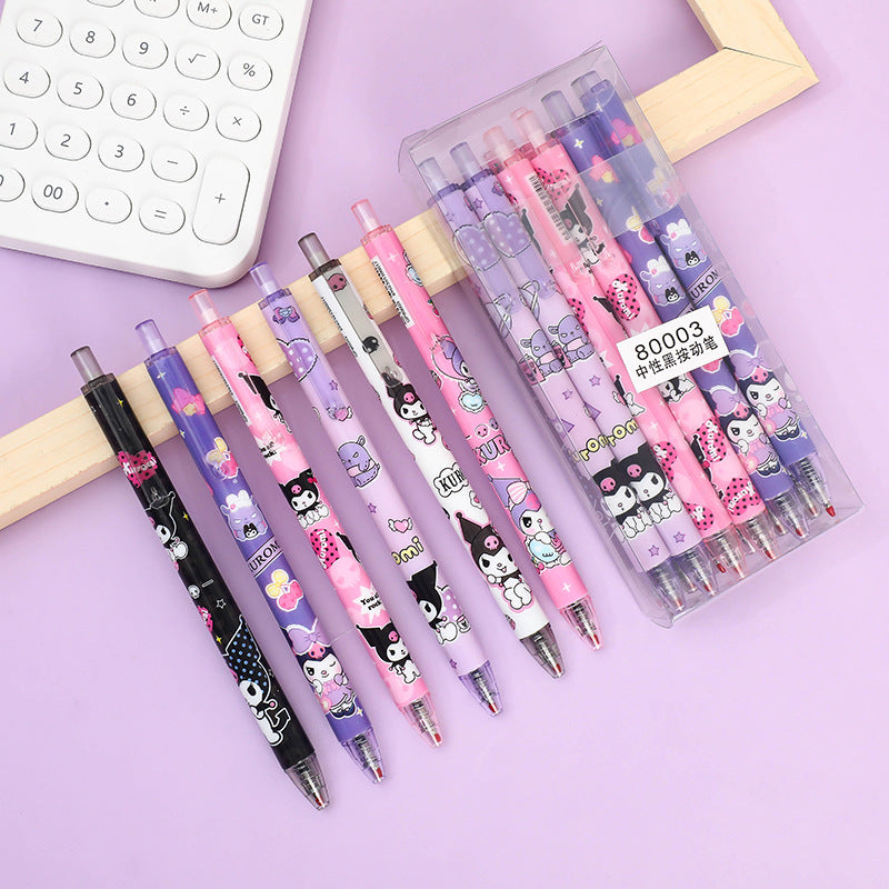 Kuromi Gel Pen Set ( 6pcs )