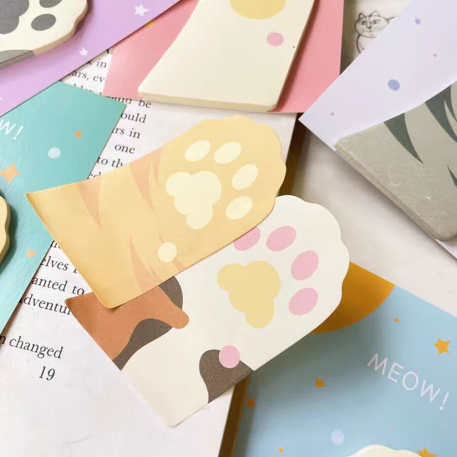 Meow Paw Series Self Adhesive Sticky Notes ( 1pc )