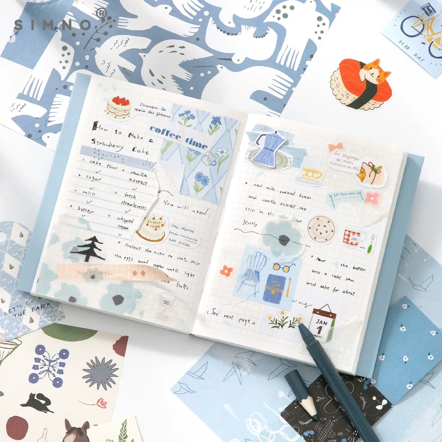 Daily Bloom Journaling & Scrapbooking Gift Set ( 1set )