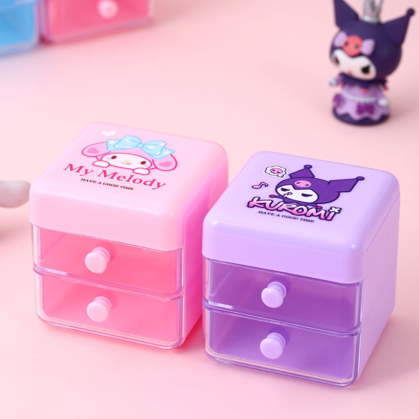 Sanrio Mini Desk Storage Organizer with Drawer ( 1pc )