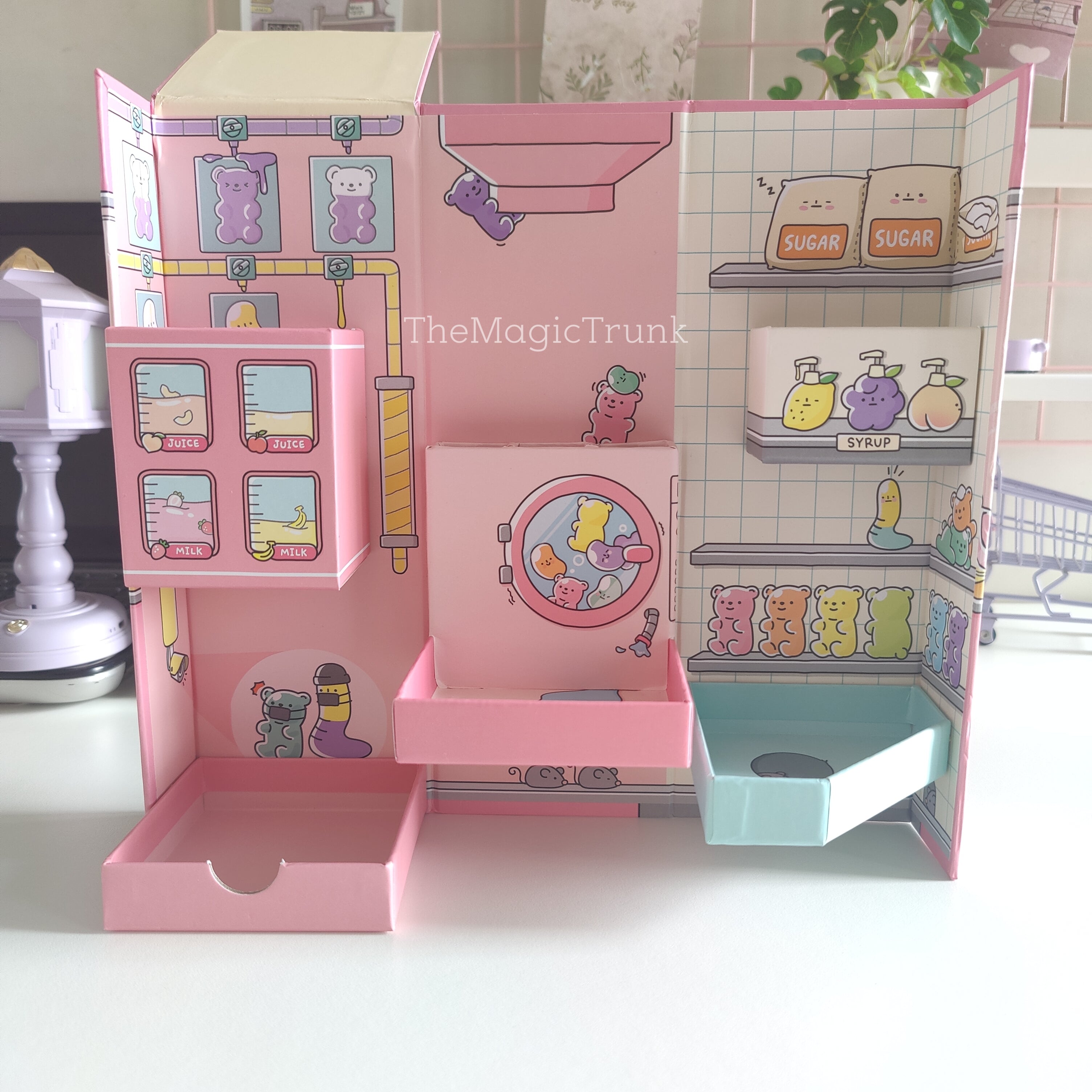 Kawaii Foldable Desk Organizer ( 1pc )