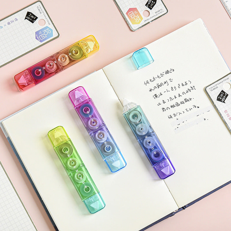 Gradient 2 in 1 Glue Tape & Correction Tape ( 1pc )