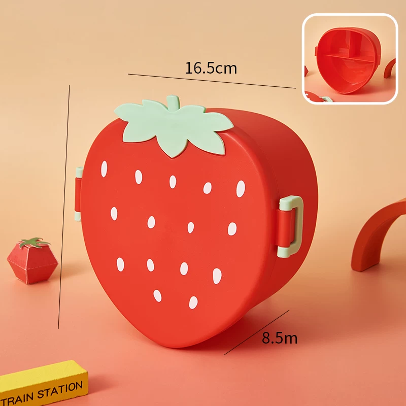 Strawberry Pineapple Snack Lunch Bento Box ( 1pc )