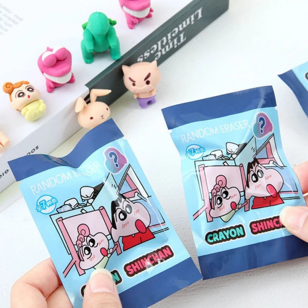 Shinchan 3D Mystery Surprise Erasers ( 1 pack )