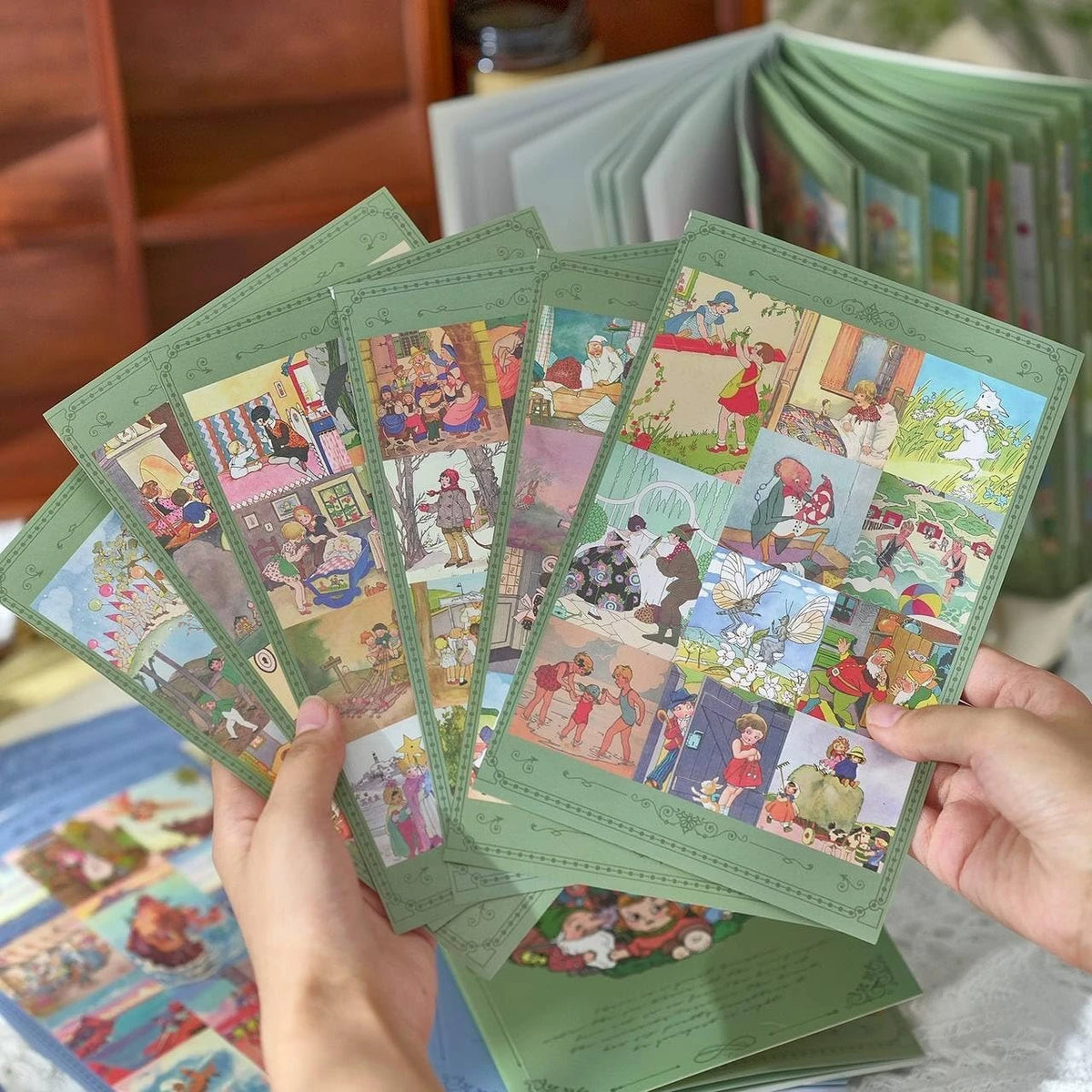 Folk Tale Vintage Series Journaling Scrapbooking Sticker Book ( 1pc )