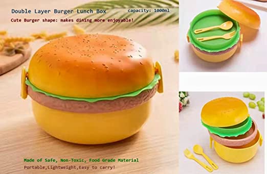 Burger Shape Lunch Box ( 1 pc )