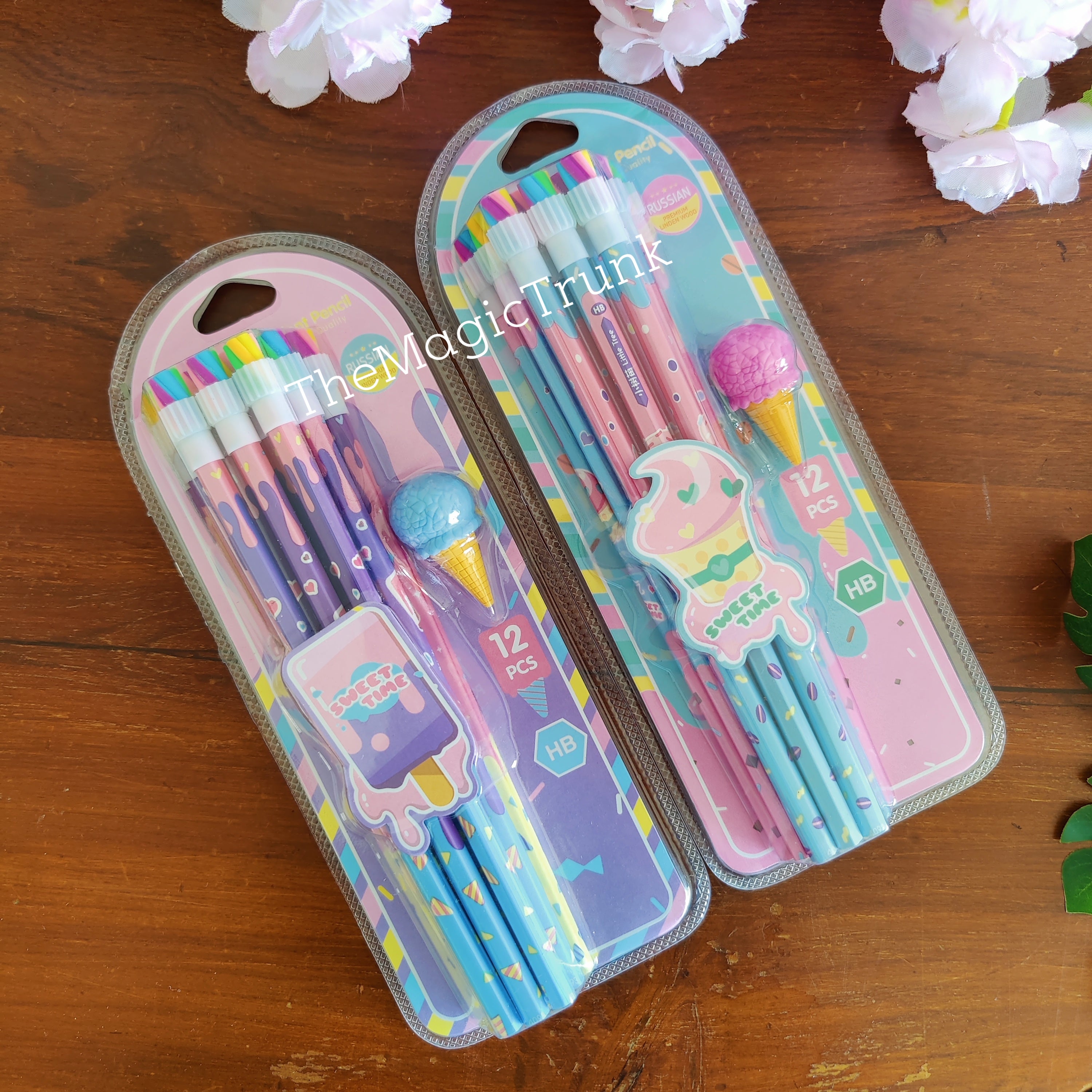 Ice Cream Wooden Pencil 12pcs