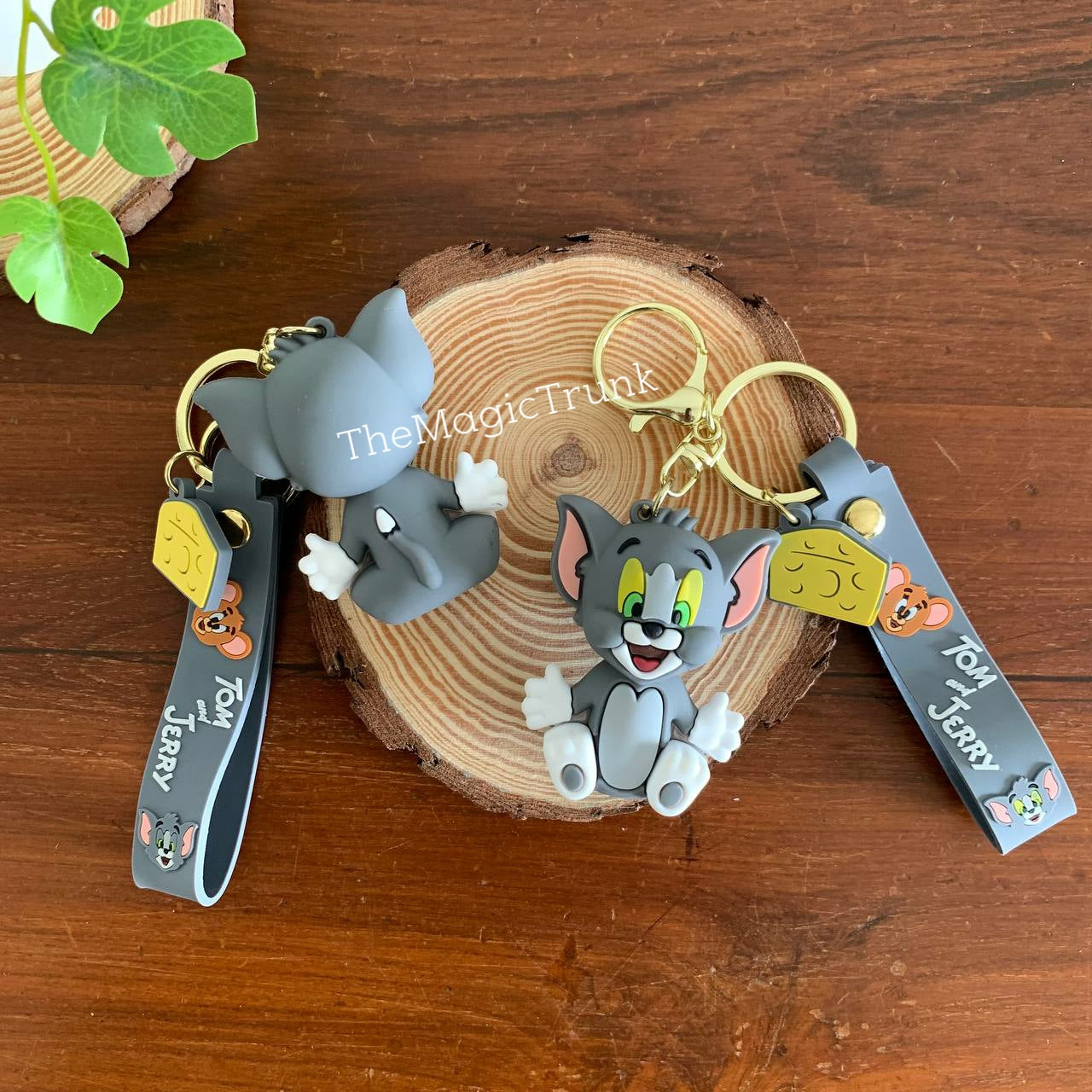 Tom & Jerry Keychain with Charm ( 2 pc )