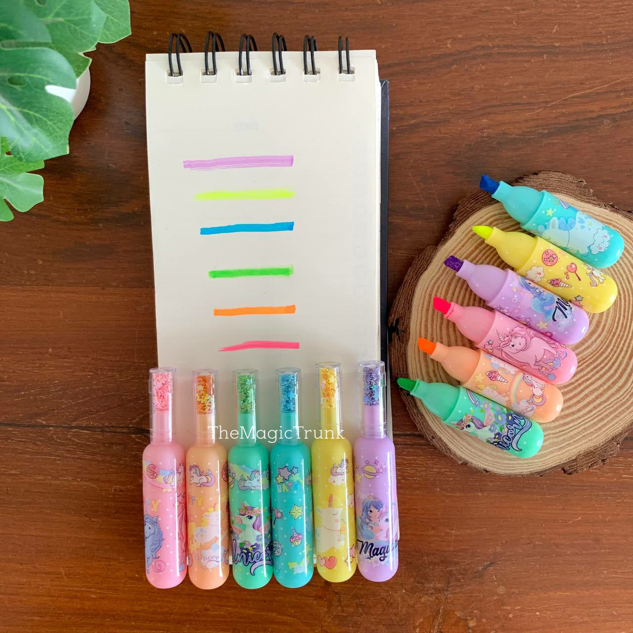 Unicorn Confetti Highlighter Set ( 6 pcs )