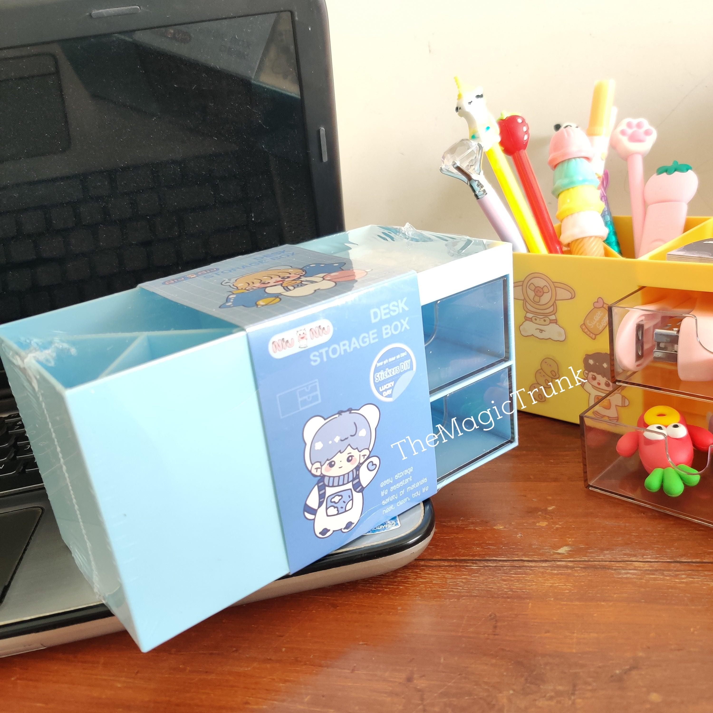 Desk organizer With Decorative Stickers ( 1 pc )