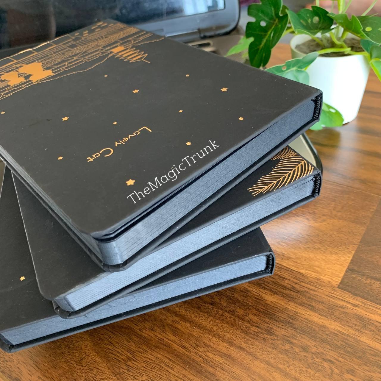 Aesthetic Lovely Cat Black Pages Diary A5 ( 1pc )
