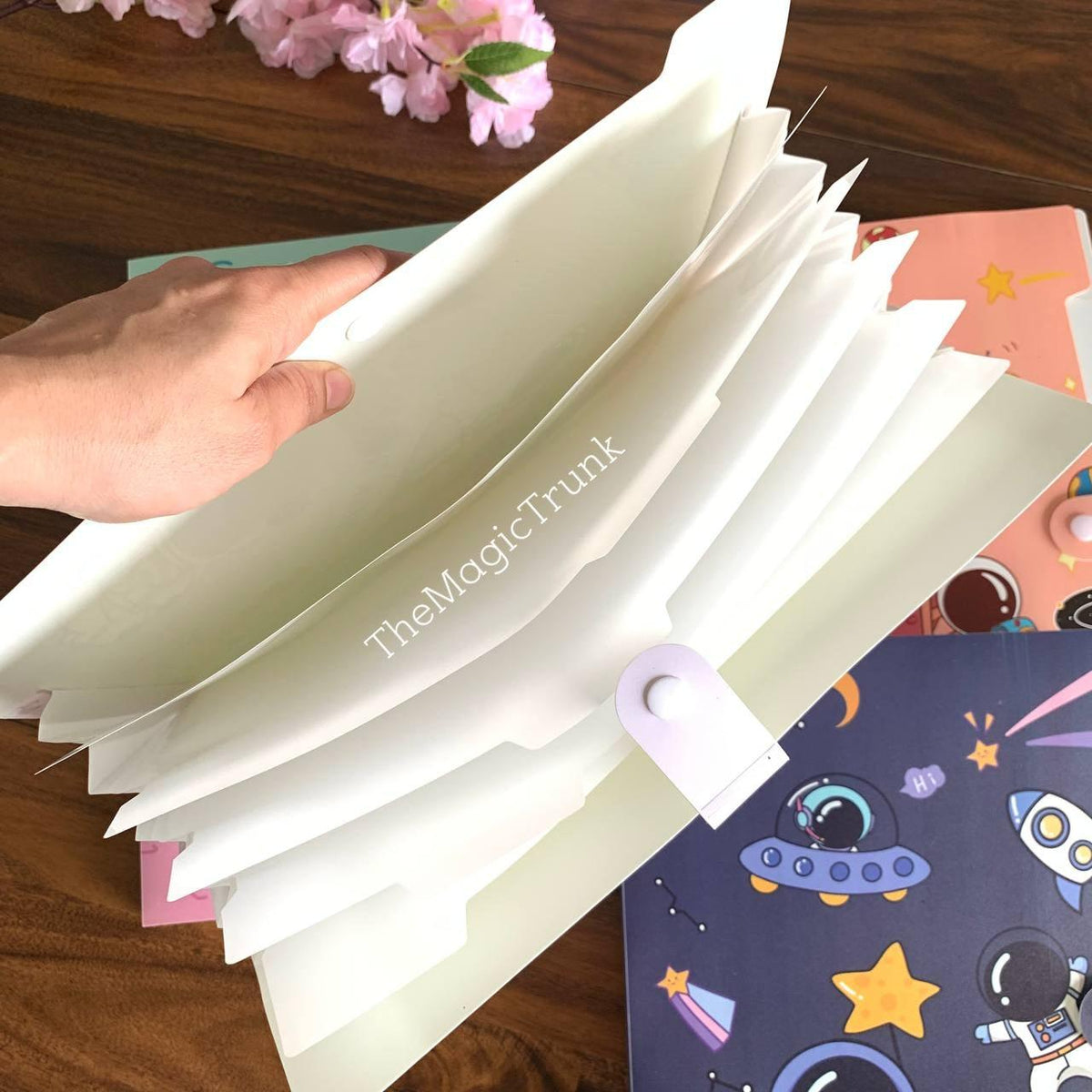 Space File Folder with Button Lock ( 1 pcs ) – The Magic Trunk