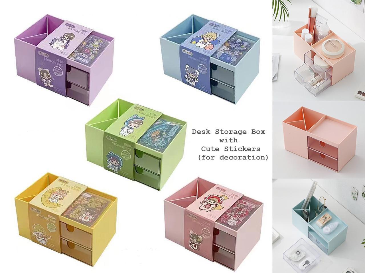 Desk organizer With Decorative Stickers ( 1 pc )